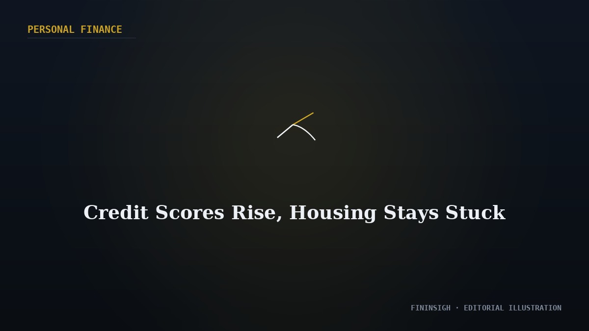 Credit Scores Rise, Housing Stays Stuck