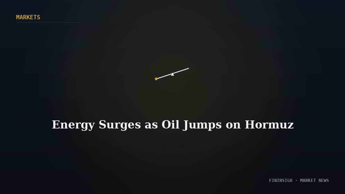 Energy Surges as Oil Jumps on Hormuz