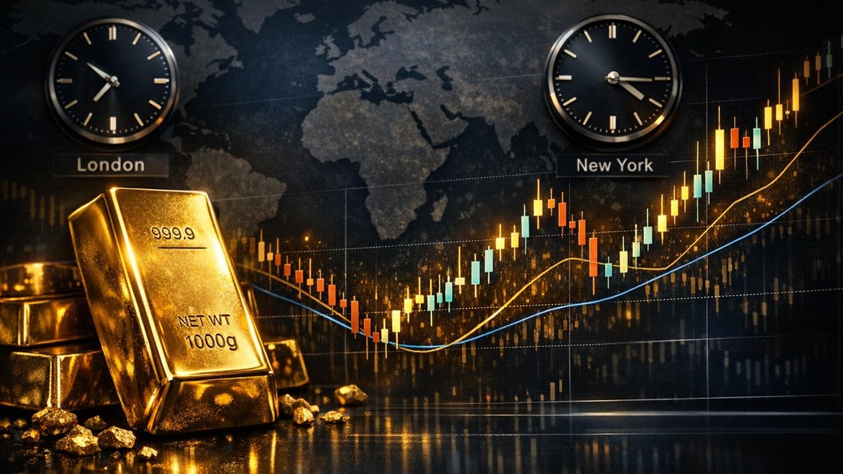 Gold Tops $4,400, Then Retreats