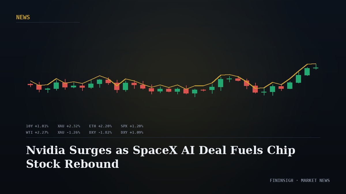 Nvidia Surges as SpaceX AI Deal Fuels Chip Stock Rebound