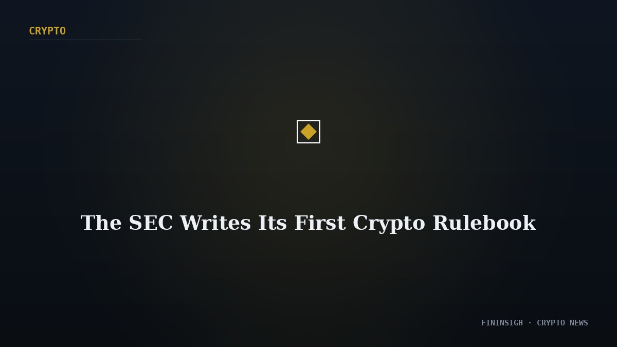 The SEC Writes Its First Crypto Rulebook