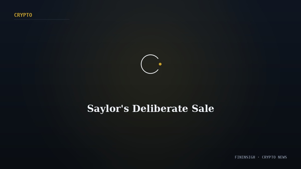 Saylor's Deliberate Sale