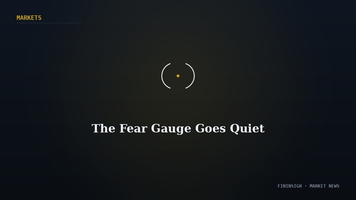 The Fear Gauge Goes Quiet