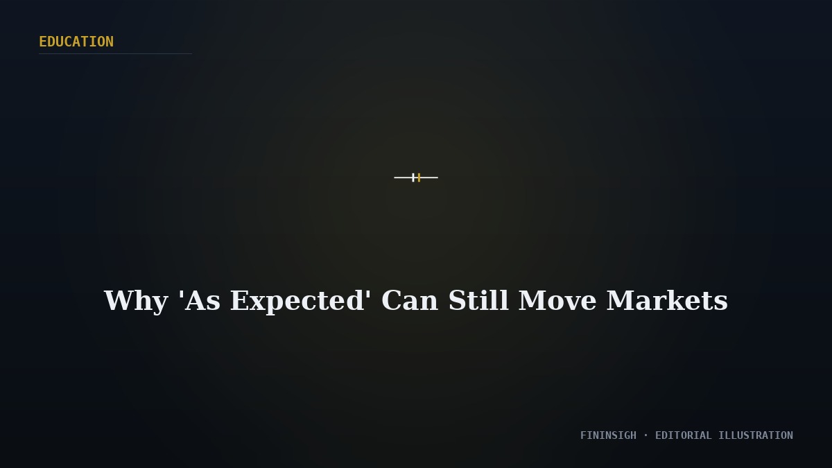 Why 'As Expected' Can Still Move Markets